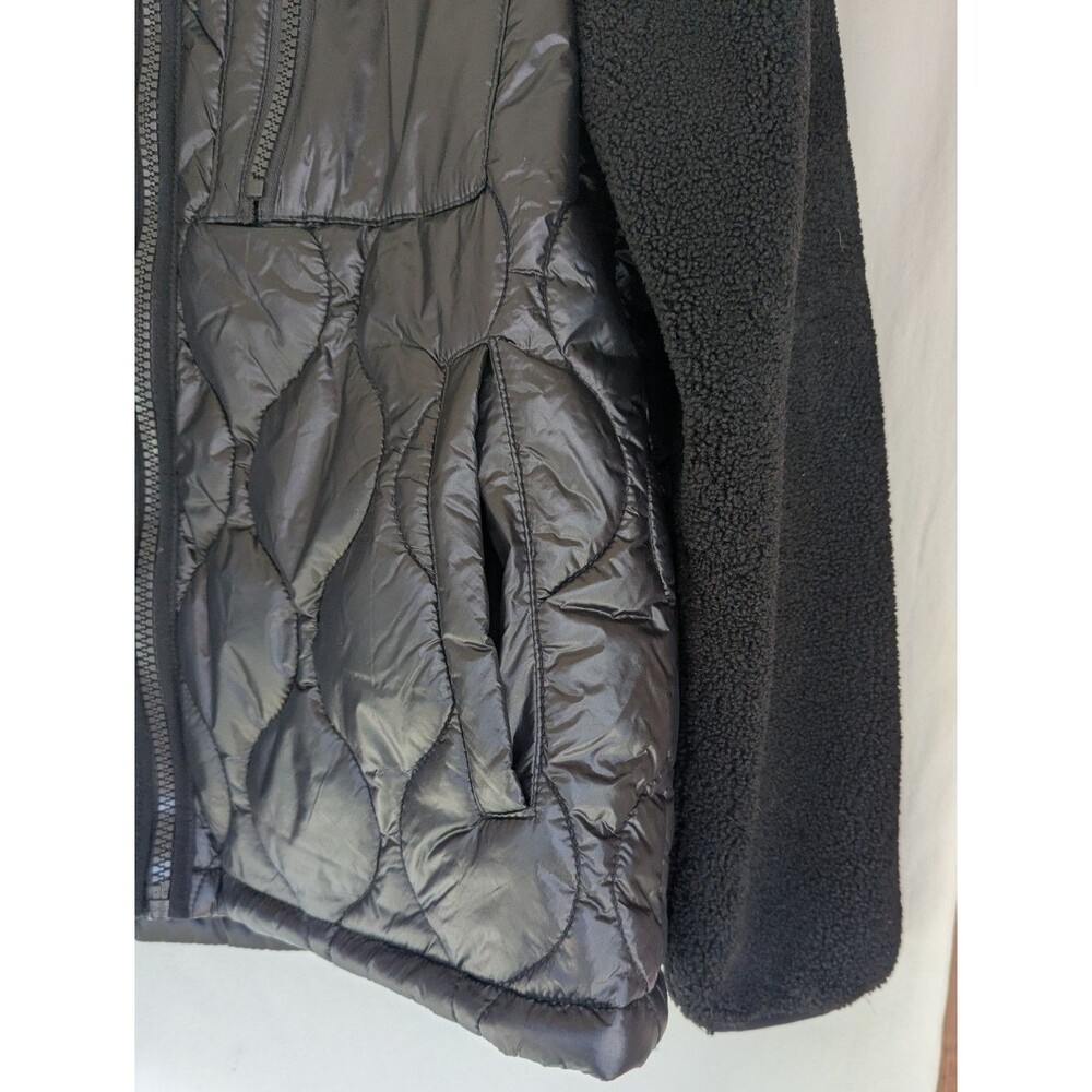 Koolaburra by UGG Jacket Women's M-L ? Reversible Sherpa Puffer Black - Picture 5 of 10